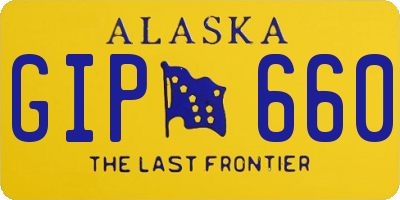AK license plate GIP660