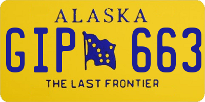 AK license plate GIP663