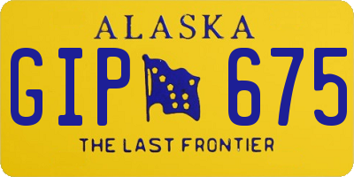 AK license plate GIP675