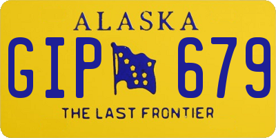 AK license plate GIP679