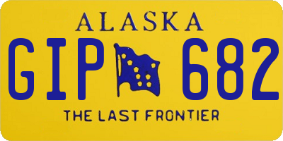 AK license plate GIP682