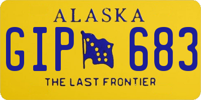 AK license plate GIP683