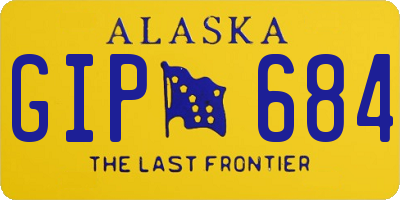 AK license plate GIP684
