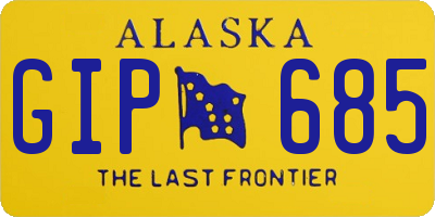 AK license plate GIP685