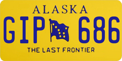 AK license plate GIP686
