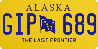 AK license plate GIP689