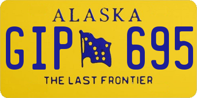 AK license plate GIP695