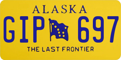 AK license plate GIP697