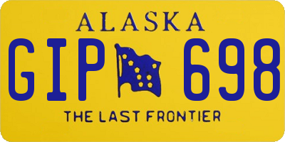 AK license plate GIP698