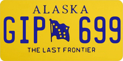 AK license plate GIP699