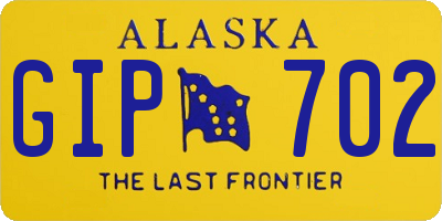 AK license plate GIP702