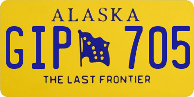 AK license plate GIP705