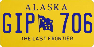 AK license plate GIP706