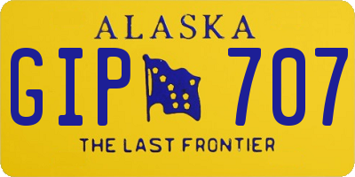 AK license plate GIP707
