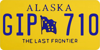 AK license plate GIP710