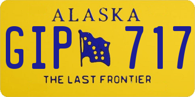 AK license plate GIP717