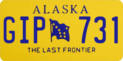 AK license plate GIP731
