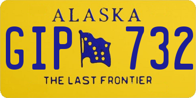 AK license plate GIP732