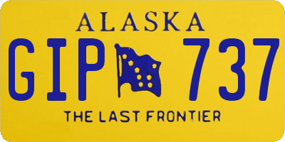 AK license plate GIP737