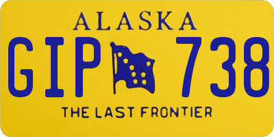 AK license plate GIP738