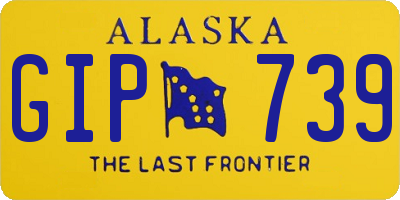 AK license plate GIP739