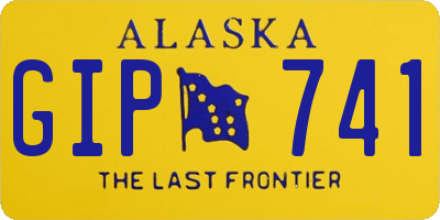 AK license plate GIP741