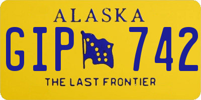 AK license plate GIP742