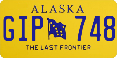 AK license plate GIP748