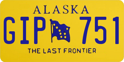 AK license plate GIP751