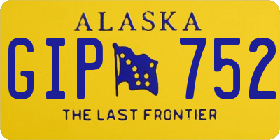 AK license plate GIP752