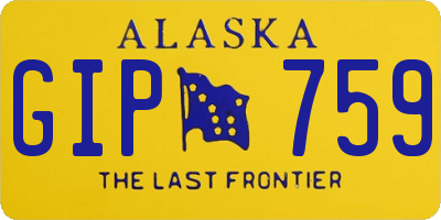 AK license plate GIP759