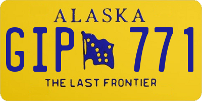 AK license plate GIP771
