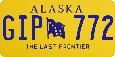 AK license plate GIP772