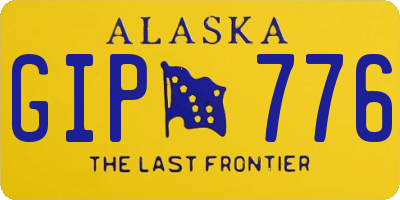 AK license plate GIP776