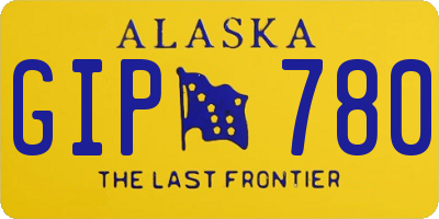 AK license plate GIP780