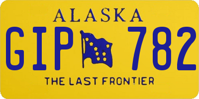 AK license plate GIP782