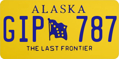 AK license plate GIP787