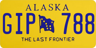 AK license plate GIP788
