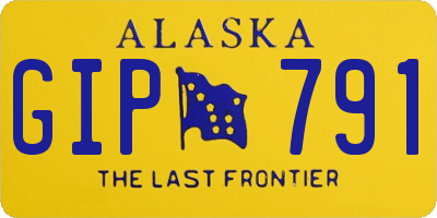AK license plate GIP791