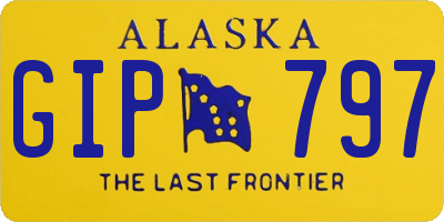 AK license plate GIP797