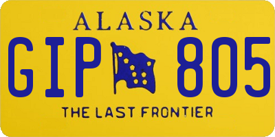 AK license plate GIP805