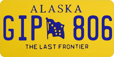 AK license plate GIP806