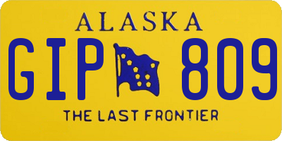 AK license plate GIP809