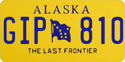 AK license plate GIP810