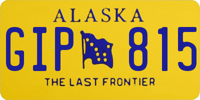 AK license plate GIP815