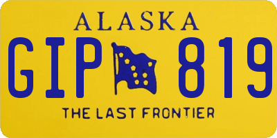 AK license plate GIP819