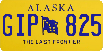 AK license plate GIP825