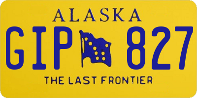 AK license plate GIP827