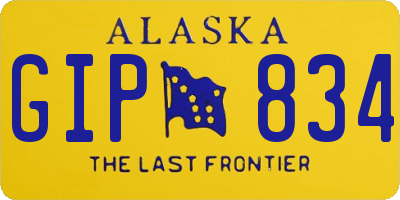 AK license plate GIP834