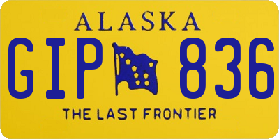 AK license plate GIP836